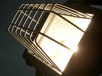 Zinc plating light guard for protecting road light